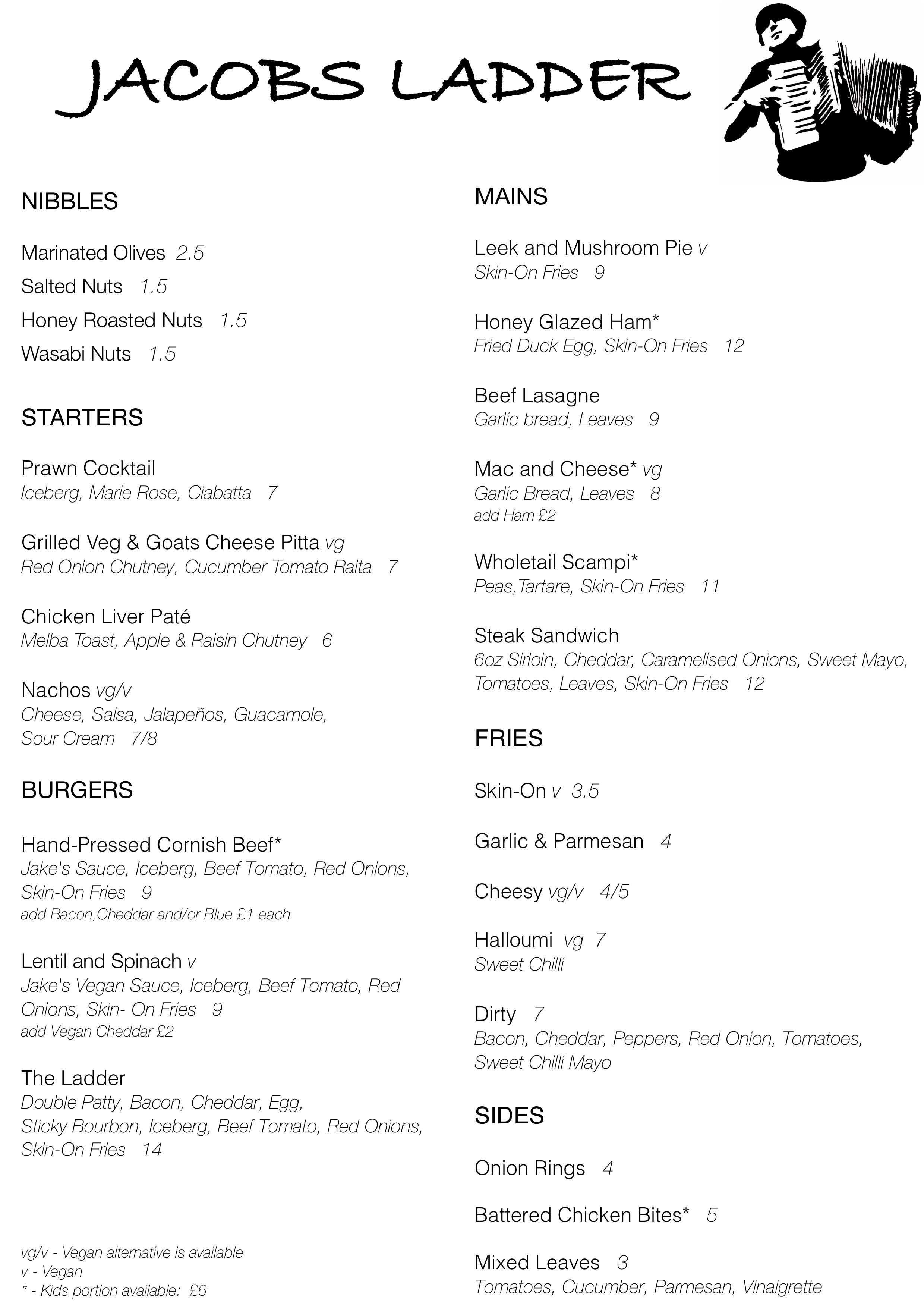 Our Latest Menu 1